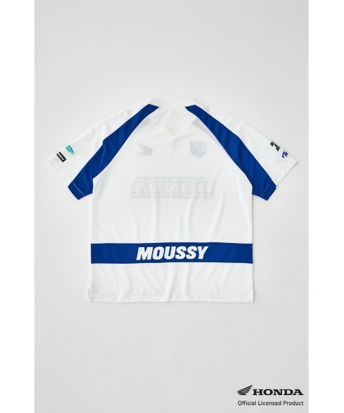 moussy HONDA ホンダ コラボ トップス ホワイト マウジー Tシャツ HONDA RACING Tシャツ（Tシャツ/カットソー）｜MOUSSY（マウジー
