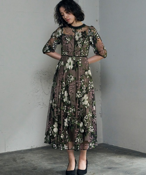 【新品】GIRL オケージョンドレスワンピース 、結婚式やパーティーなどに GIRL DRESS FOR NOW ドレス マルチway バルーン オフショルダー