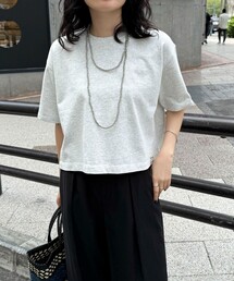 fredy emue | 【新色追加！】ベーシッククロップド丈Tシャツ(Tシャツ/カットソー)