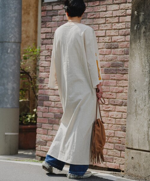 CIAOPANIC TYPY（チャオパニックティピー）の「【aguni】エンブロイダリーIラインワンピ（ワンピース・レディース・ブラック/ブラウン・ONE SIZE）」の18枚目の写真