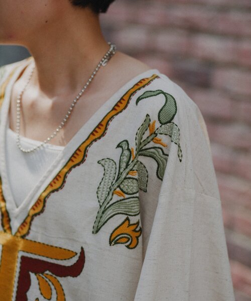 CIAOPANIC TYPY（チャオパニックティピー）の「【aguni】エンブロイダリーIラインワンピ（ワンピース・レディース・ブラック/ブラウン・ONE SIZE）」の16枚目の写真