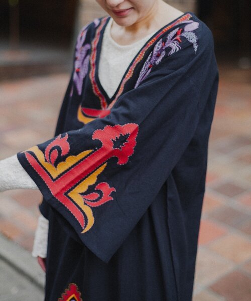 aguni エンブロイダリーIラインワンピ ¥12,100