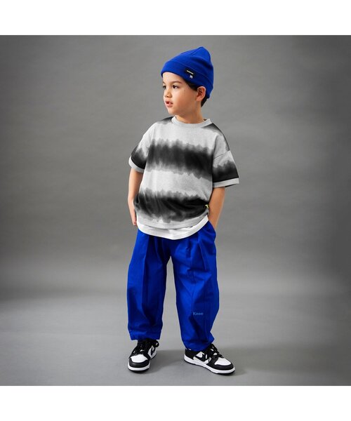 BREEZE（ブリーズ）の「【B NEW JACK】タイダイ風プリント半袖トップス_ジュニア対応（Tシャツ/カットソー・キッズ・ブルー/ブラック・90/100/110/120/130/140/150/160）」の3枚目の写真