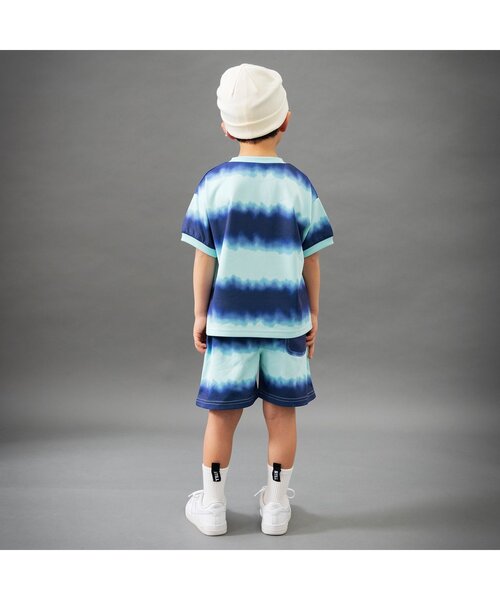 BREEZE（ブリーズ）の「【B NEW JACK】タイダイ風プリント半袖トップス_ジュニア対応（Tシャツ/カットソー・キッズ・ブルー/ブラック・90/100/110/120/130/140/150/160）」の6枚目の写真