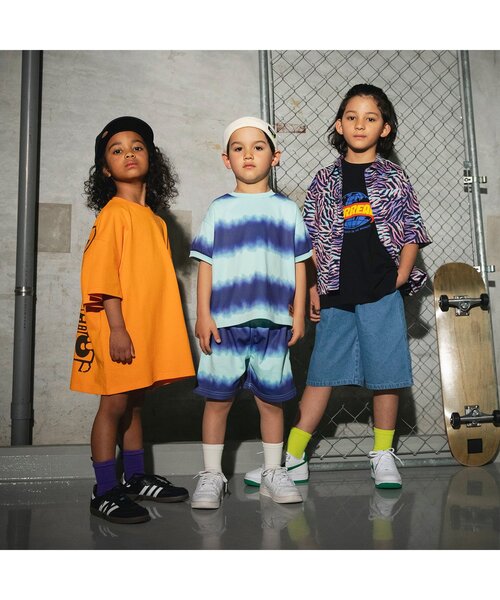 BREEZE（ブリーズ）の「【B NEW JACK】タイダイ風プリント半袖トップス_ジュニア対応（Tシャツ/カットソー・キッズ・ブルー/ブラック・90/100/110/120/130/140/150/160）」の7枚目の写真