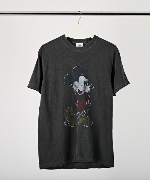 Disney(ディズニー)の「【 GOODWEAR / グッドウェア 】 Disney Vintage Collection Mickey TEE(Tシャツ/カットソー・メンズ・オレンジ/マスタード/ネイビー/オリーブドラブ/ブラック・MEDIUM/LARGE/X-LARGE)」の1枚目の写真