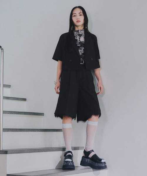 HARE（ハレ）の「フラワーフロッキートップス(HARE)（Tシャツ
