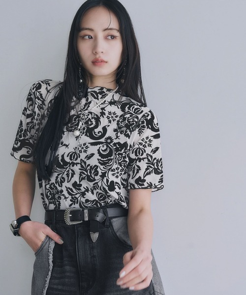 HARE（ハレ）の「フラワーフロッキートップス(HARE)（Tシャツ