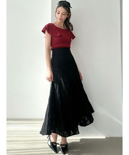 レザレクション♥ブルー♥スカート新品 ラメサテンバルーンスカート≪手洗い可能≫ | QUEENS COURT