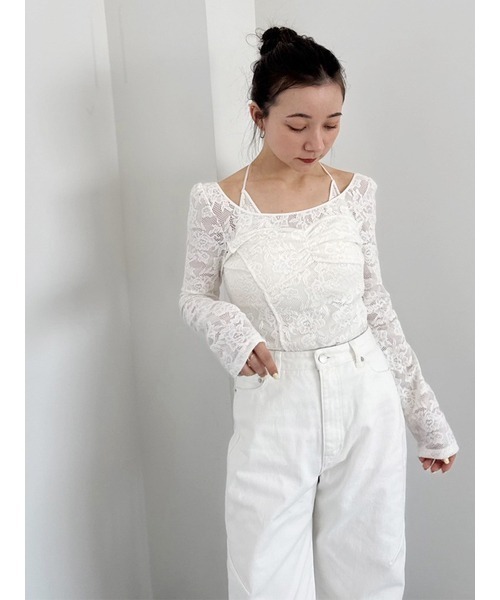 SNIDEL（スナイデル）の「【00サイズあり】バレルデザインデニム（デニムパンツ・レディース・インディゴブルー/ホワイト/ブルー・00/0/1）」の6枚目の写真