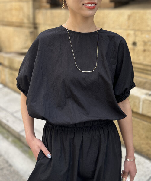 Chez toi（シェトワ）の「ボリュームブラウス×フレアスカートSET（ワンピース・レディース・ブラック/グリーン/ライトグレー・FREE）」の22枚目の写真