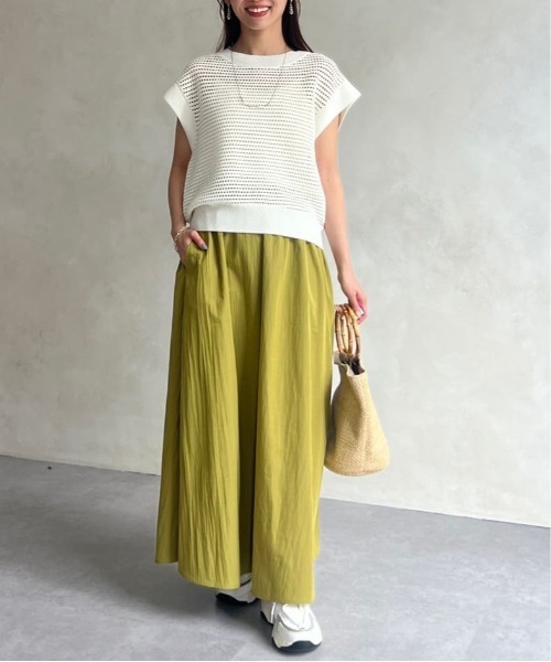 Chez toi（シェトワ）の「ボリュームブラウス×フレアスカートSET（ワンピース・レディース・ブラック/グリーン/ライトグレー・FREE）」の8枚目の写真