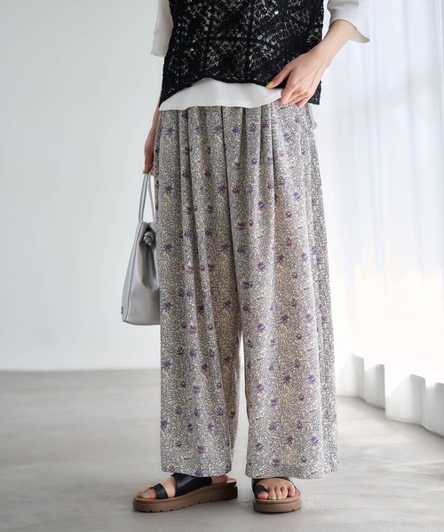 jessicaさま専用！ セール】アソートプリントフレアパンツ[プチ・プラスサイズあり