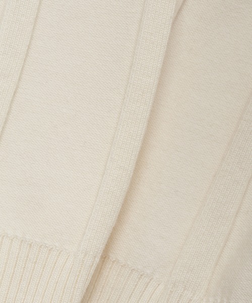 CINOH（チノ）の「SUVIN HALF SLEEVES KNIT（ニット/セーター・レディース・ブラック/ホワイト・38/36）」の6枚目の写真