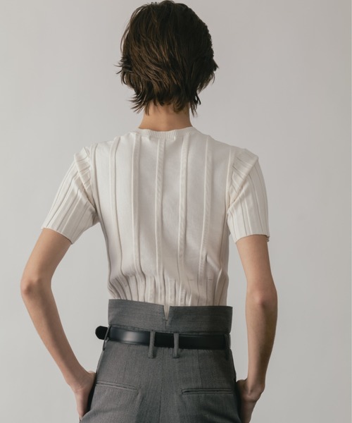 セール】SUVIN HALF SLEEVES KNIT（ニット/セーター）｜CINOH