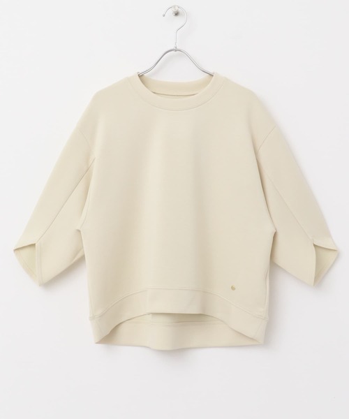 F by ROSSO(エフバイロッソ)の「F by ROSSO ダンボールコクーンプルオーバー(Tシャツ/カットソー・レディース・ネイビー/ベージュ・FREE)」の14枚目の写真