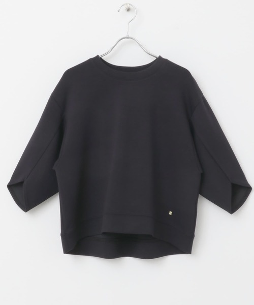 F by ROSSO(エフバイロッソ)の「F by ROSSO ダンボールコクーンプルオーバー(Tシャツ/カットソー・レディース・ネイビー/ベージュ・FREE)」の13枚目の写真