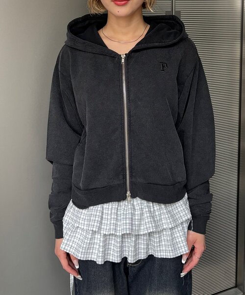 セール】ワンポイントダブルジップパーカー（パーカー）｜WHO'S