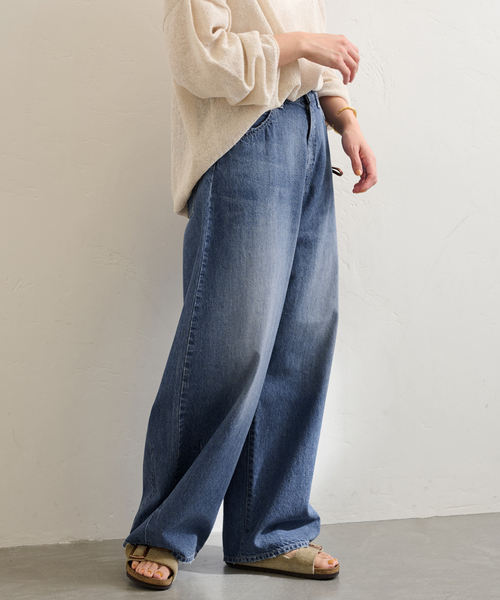 FRAMeWORK made by J ワイドデニム JOHNBULL Ｌサイズ デニムワイドパンツ | ジョンブル公式通販/JOHNBULL ONLINE STORE