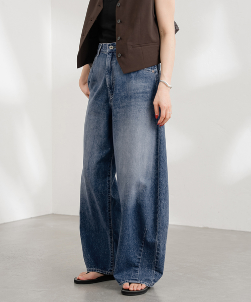 framework ジョンブル別注バレルパンツ JOHNBULL/ジョンブル 別注デニムバレルパンツ（デニムパンツ