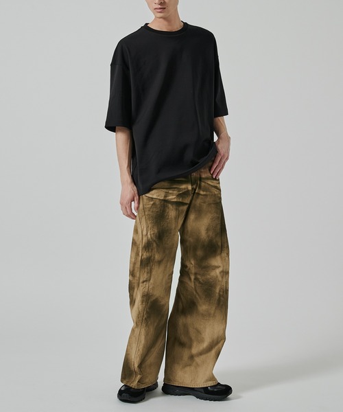 パンツ NVRFRGT 3D Twisted Wide Jeans 2.0 3D TWISTED JEANS 2.0（デニムパンツ）｜NVRFRGT（ネヴァー