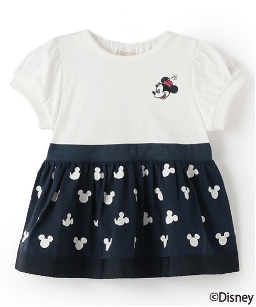 petit main（プティマイン）の「【Disney】総柄ドッキングパフT（Tシャツ/カットソー・キッズ・ピンク/ネイビー・80ｃｍ/90cm/100cm/110cm/130cm/120cm）」の10枚目の写真
