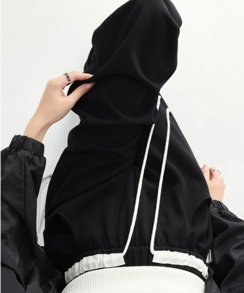 gossip!ロサンゼルス(ゴシップロサンゼルス)の「Y2Kミニマルカジュアル*配色ウエストストレートパンツ(スウェットパンツ・レディース・ネイビー/グレー/ブラック・FREE)」の9枚目の写真