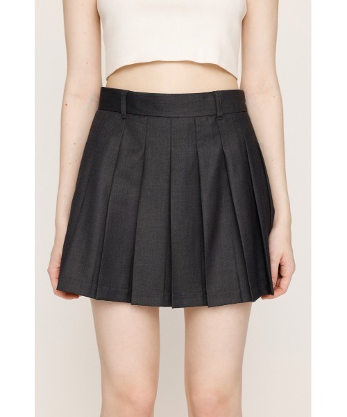 SLY（スライ）の「MINI PLEATS SKORT ミニ プリーツ スコート（スカート・レディース・杢グレー/ブラック・0/1）」の8枚目の写真