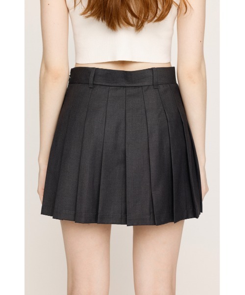 SLY（スライ）の「MINI PLEATS SKORT ミニ プリーツ スコート（スカート・レディース・杢グレー/ブラック・0/1）」の10枚目の写真