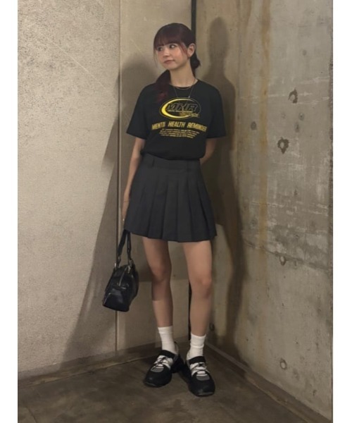 SLY（スライ）の「MINI PLEATS SKORT ミニ プリーツ スコート（スカート・レディース・杢グレー/ブラック・0/1）」の12枚目の写真