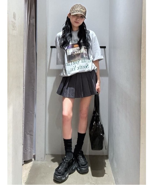 SLY（スライ）の「MINI PLEATS SKORT ミニ プリーツ スコート（スカート・レディース・杢グレー/ブラック・0/1）」の15枚目の写真