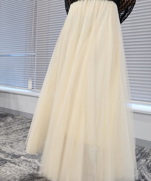 THEODORIC.dy(セオドリックディ)の「エアリーチュールスカート(軽やかに揺れる、上品オトナ映え) / Airy Tulle Skirt(スカート・レディース・ピンク/アイボリー/ブラック/ライトブルー・FREE)」の19枚目の写真