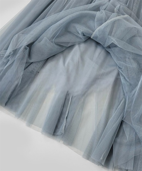 THEODORIC.dy(セオドリックディ)の「エアリーチュールスカート(軽やかに揺れる、上品オトナ映え) / Airy Tulle Skirt(スカート・レディース・ピンク/アイボリー/ブラック/ライトブルー・FREE)」の15枚目の写真