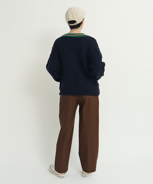 CHILD WOMAN(チャイルドウーマン)の「☆チルデンニットカーディガン(カーディガン/ボレロ・レディース・アイボリー/ネイビー・FREE)」の21枚目の写真