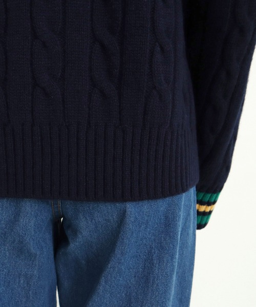 CHILD WOMAN(チャイルドウーマン)の「☆チルデンニットカーディガン(カーディガン/ボレロ・レディース・アイボリー/ネイビー・FREE)」の12枚目の写真