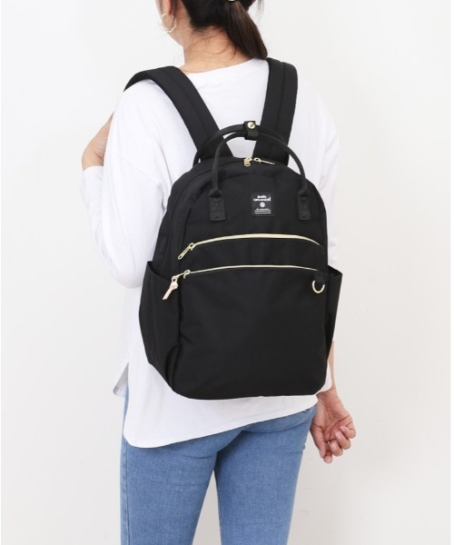 anello GRANDE(アネログランデ)の「anelloGRANDE マート ハンドル付きデイパック(バックパック/リュック・レディース・グレー/ネイビー/ブラック/グレイッシュベージュ・FREE)」の11枚目の写真
