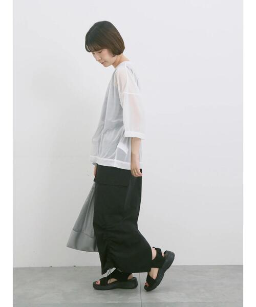 Samansa Mos2 blue（サマンサモスモスブルー）の「【軽量】ワッフルニットスポーツサンダル（ドレスシューズ・レディース・オフホワイト/ブラック・L/M）」の14枚目の写真