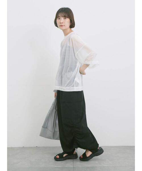 Samansa Mos2 blue（サマンサモスモスブルー）の「【軽量】ワッフルニットスポーツサンダル（ドレスシューズ・レディース・オフホワイト/ブラック・L/M）」の17枚目の写真