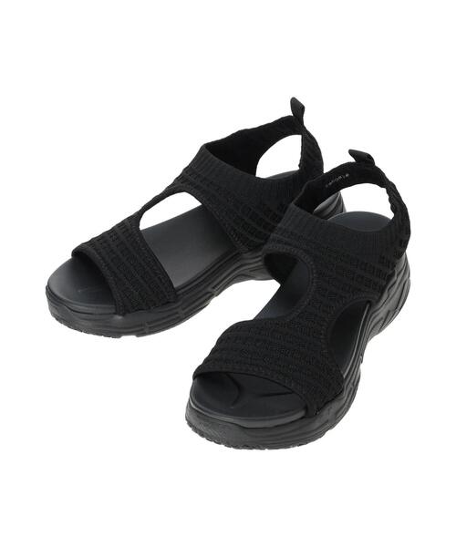 Samansa Mos2 blue（サマンサモスモスブルー）の「【軽量】ワッフルニットスポーツサンダル（ドレスシューズ・レディース・オフホワイト/ブラック・L/M）」の20枚目の写真