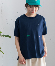 POU DOU DOU | ミニロゴ刺繍カラーTシャツ(Tシャツ/カットソー)