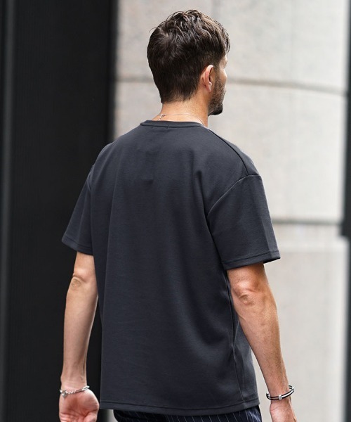 SOMEDIFF(サムディフ)の「【SOMEDIFF】オーバーサイズ 半袖プレミアムカットソー メンズ Tシャツ 白T ブラック 春服(Tシャツ/カットソー・メンズ・ブラック/ネイビー/アッシュグレー/ホワイト・XL/L/M)」の22枚目の写真