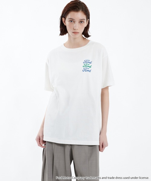 tシャツ 「別注」PUBLIC TOKYO×GOOD ROCK SPEED×FORD Tシャツ　（FORD THUNDERBIRD TEE） レディー 別注】PUBLIC TOKYO×GOOD ROCK SPEED×FORD Tシャツ （FORD