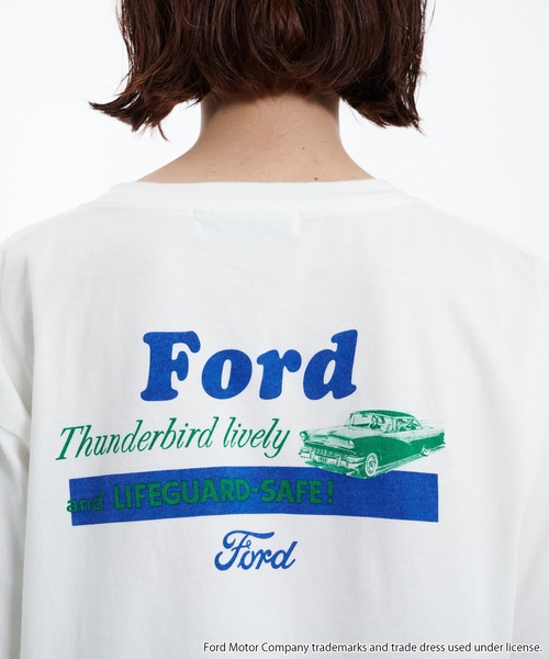 tシャツ 「別注」PUBLIC TOKYO×GOOD ROCK SPEED×FORD Tシャツ　（FORD THUNDERBIRD TEE） レディー 別注】PUBLIC TOKYO×GOOD ROCK SPEED×FORD Tシャツ （FORD