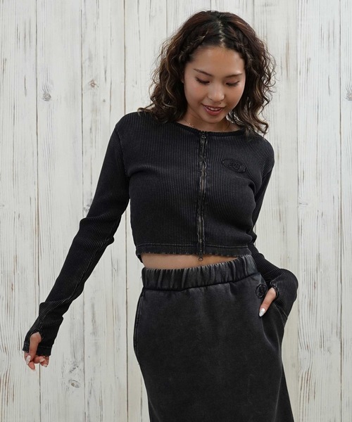 セール】DC/ディーシー TELECO ZIP CARDIGAN ショート丈 ジップ