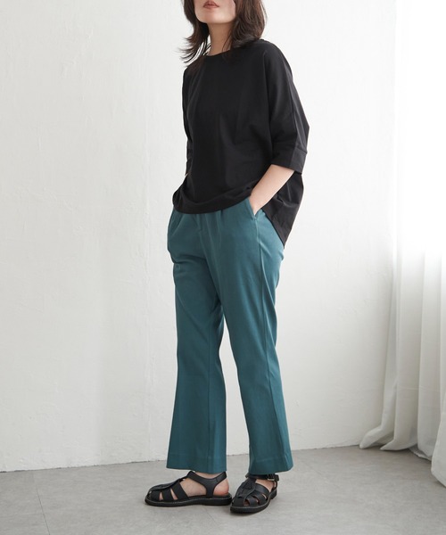 VENCEEXCHANGE(ヴァンスエクスチェンジ)の「ストレッチフレアパンツ(その他パンツ・レディース・グレー・M)」の9枚目の写真