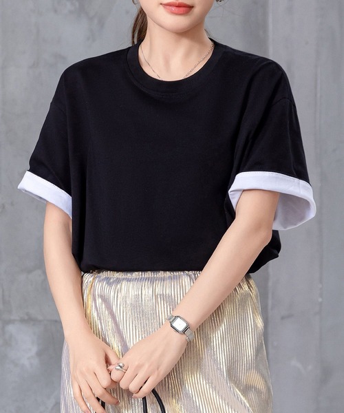 tシャツ ドロップショルダーTシャツ レディース 楽天市場】◇◇トップス Tシャツ レディース ブラック 春 夏 秋