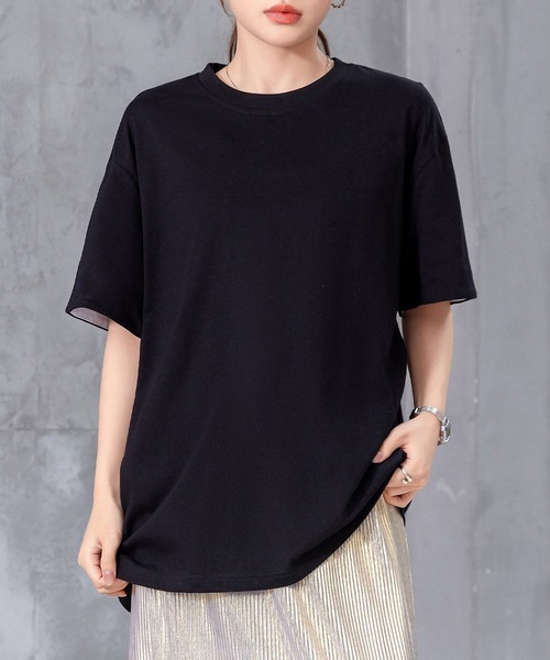 セール】レディース 2WAYカジュアル半袖ドロップショルダーT