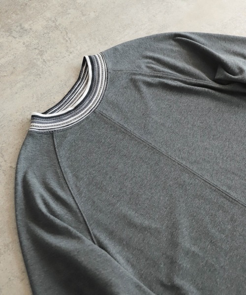 NOMBRE IMPAIR（ノンブルアンペール）の「ボーダーリブコンビ　ハイネックワンピース（ワンピース・レディース・ブラック/チャコールグレー・FREE）」の21枚目の写真