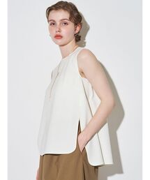シャツ+ブラウス(長袖+七分) ELENDEEK - ELENDEEK COCOON SL PEPLUM JQ BL ELENDEEK（エレンディーク）の「COCOON SL PEPLUM JQ BL（シャツ
