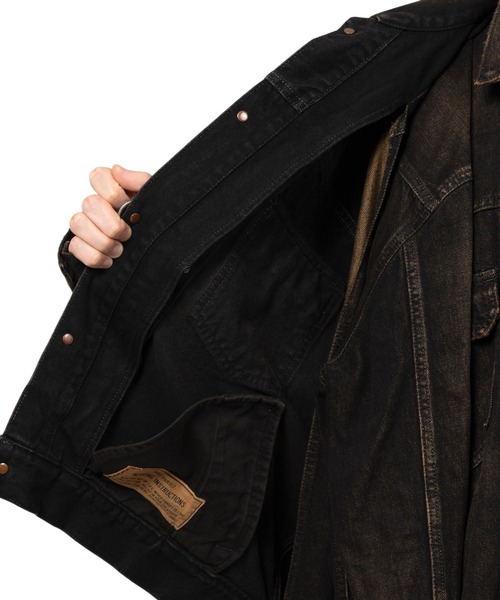 Maison MIHARA YASUHIRO（メゾンミハラヤスヒロ）の「Front Layered Denim Jacket（ブルゾン・メンズ・インディゴブルー/ブラック・48/46/44）」の4枚目の写真